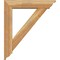 Ekena Millwork Traditional Traditional Rough Sawn Bracket w/ Offset Brace, Western Red Cedar, 6"W x 26"D x 30"H BKT0604X26X30TRA01RWR - alternate 3
